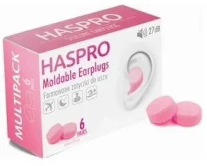 Haspro Dopuri de urechi modelate 6 perechi Roz