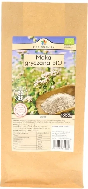 Five Transformations Făină albă de hrișcă fără gluten BIO 1000 g — preț și oferte