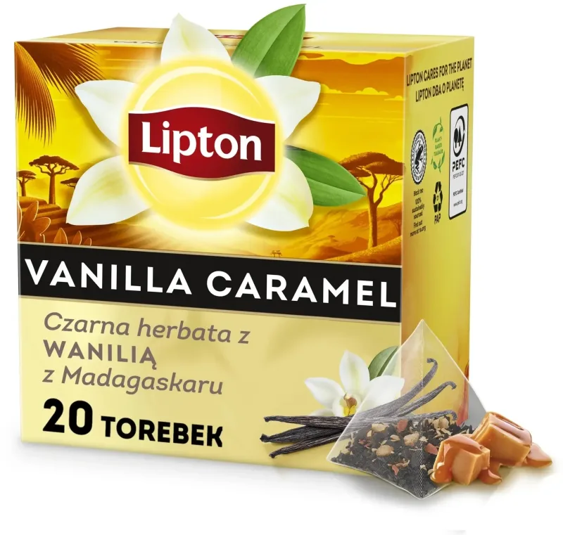 Lipton ceai negru express cu vanilie Madagascar 20 ... — preț și oferte