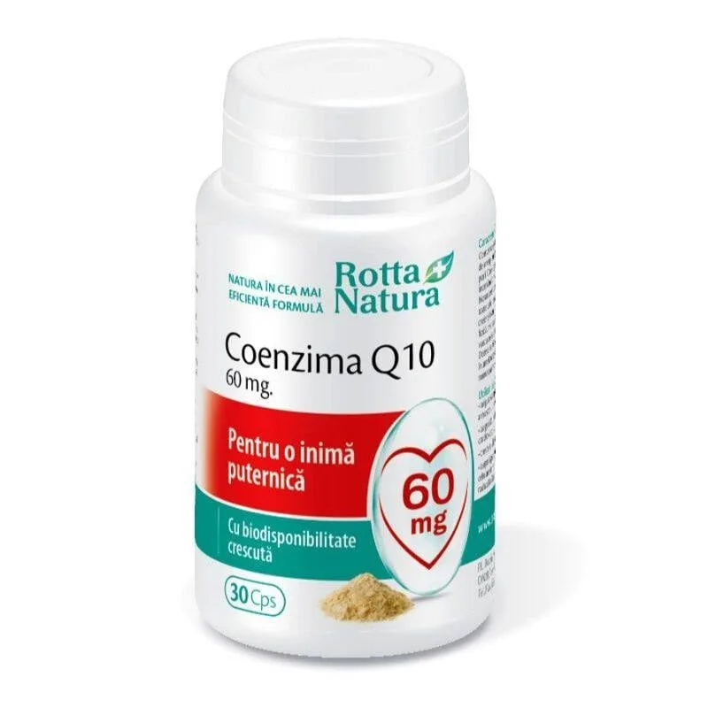 ROTTA NATURA Coenzima Q 10 60 mg, 30 capsule — preț și oferte