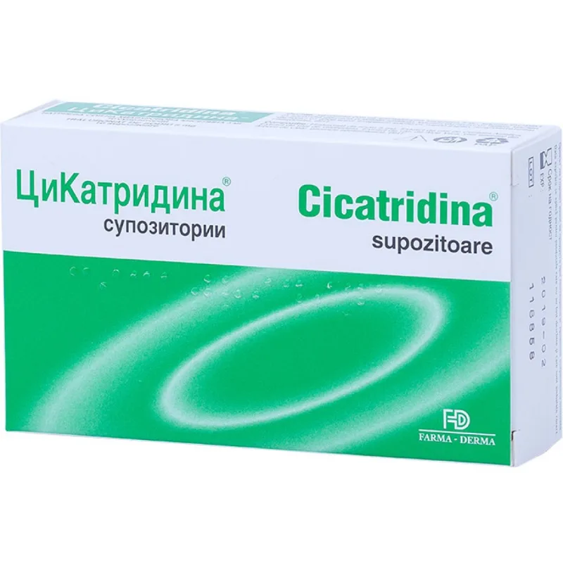 Cicatridina supozitoare, Farma-Derma Italia | 10 supozitoare NATURPHARMA — preț și oferte