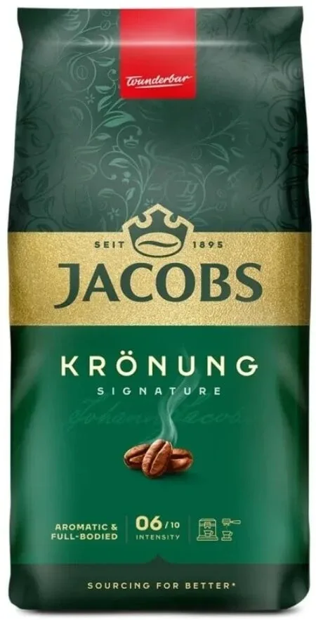 Jacobs Kronung Caffe Crema boabe de cafea 1 kg — preț și oferte