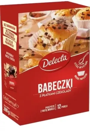 Delecta cupcakes cu fulgi de ciocolată 280 g