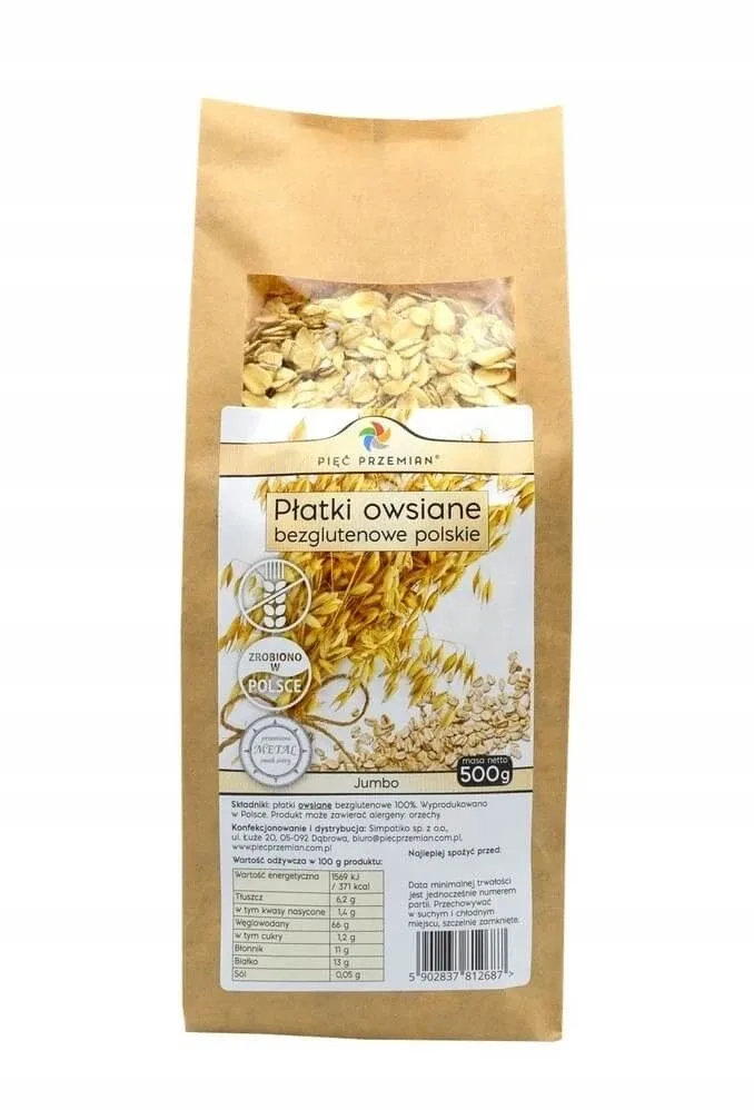 Five Transformations Fulgi de ovăz fără gluten Jumbo Polish 500 ... — preț și oferte
