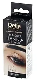 DELIA HENNA cremă pentru sprâncene 1.0 negru cu ulei de argan ...