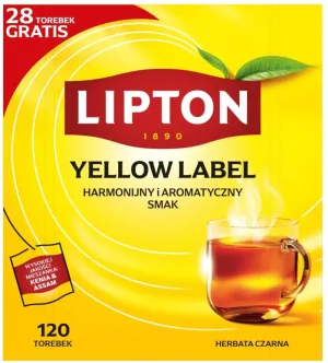 Lipton YELLOW LABEL ceai negru express 92 plicuri + ...