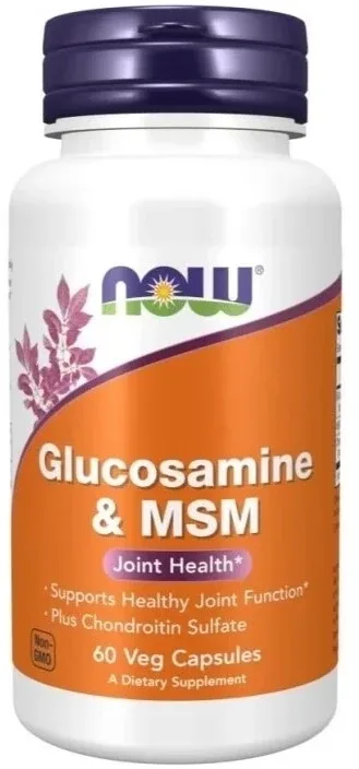 Now Foods Glucozamină și MSM vege 60 capsule — preț și oferte