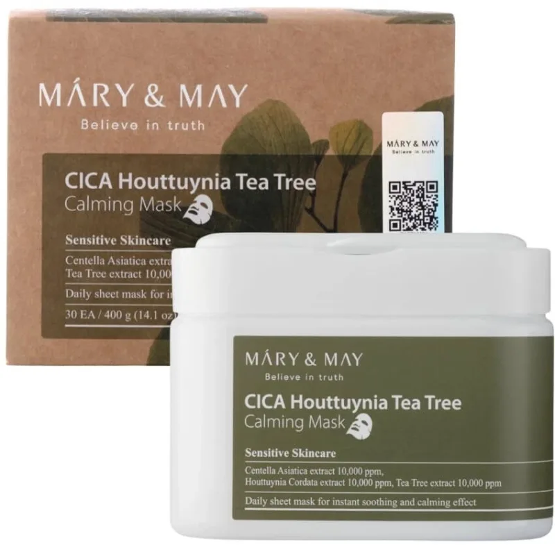 Mary&May CICA Houttuynia Tea Tree Calming Mask set de 30 ... — preț și oferte