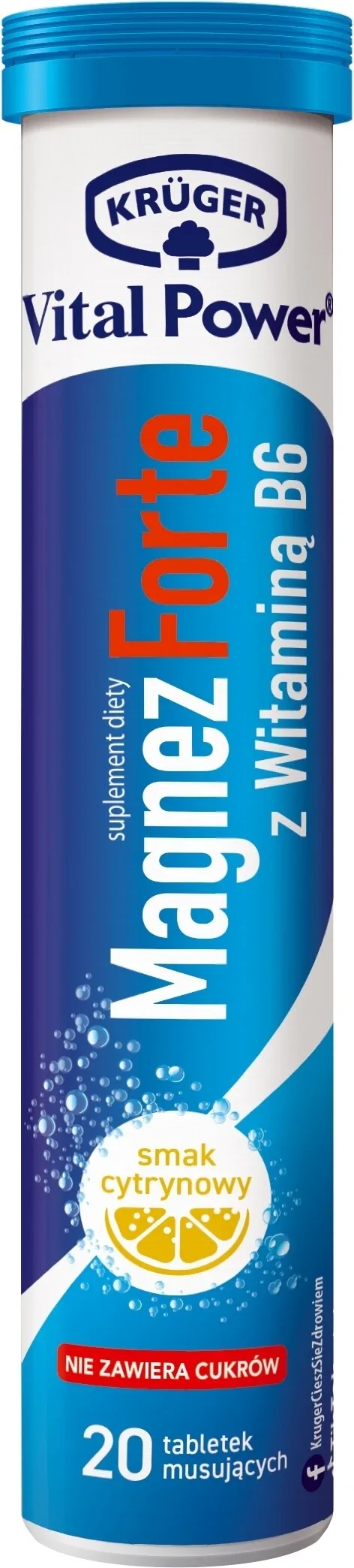 Kruger Vital Power Magnesium Forte 20 comprimate efervescente — preț și oferte