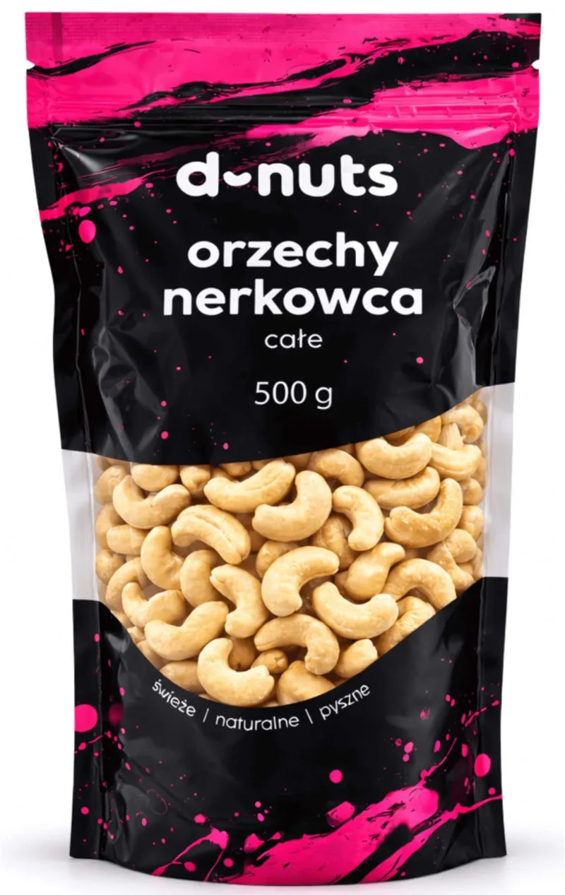 D-nuts Nuci caju întregi 500 g — preț și oferte