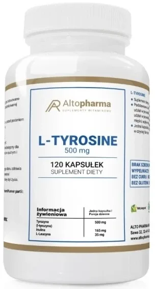 Altopharma L-tirozină 500 mg 120 capsule — preț și oferte