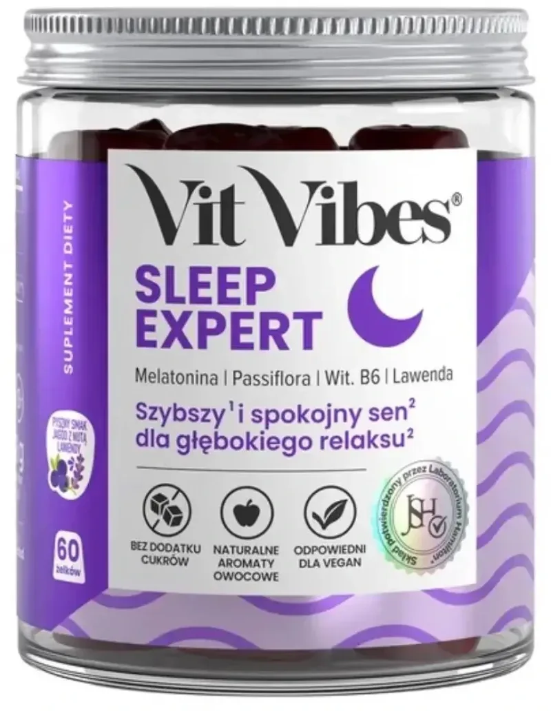 Vit Vibes Sleep Expert aromă de fructe de pădure cu o notă de jeleuri de lavandă 60 ... — preț și oferte