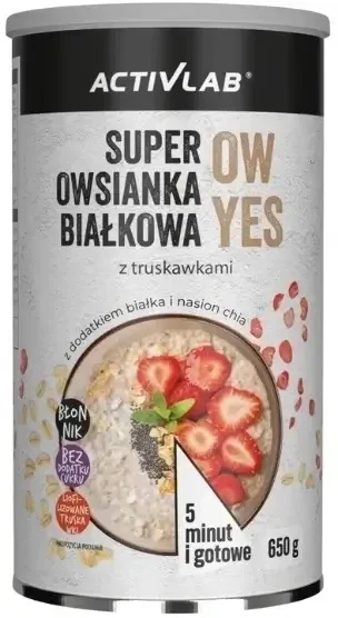 Activlab Super Protein Oatmeal OW YES căpșuni 650 g — preț și oferte