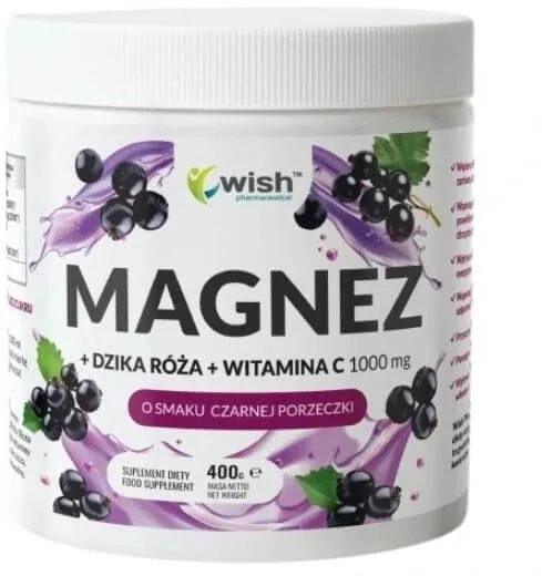 Wish Citrat de magneziu + trandafir sălbatic + vitamina C coacăz ... — preț și oferte