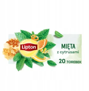 Lipton Citrus Mint ceai de plante 20 pliculețe