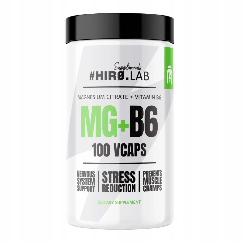 HIRO.LAB Citrat de magneziu + vitamina B6 100 capsule — preț și oferte