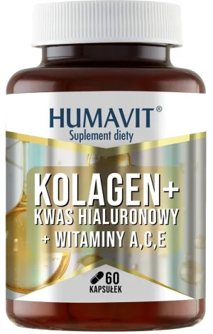 Colagen Humavit + acid hialuronic + vitaminele A, C, E 60 ...