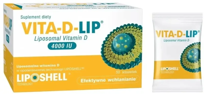 Vita-D-Lip Vitamina D lipozomală 4000 UI 30 pliculețe — preț și oferte