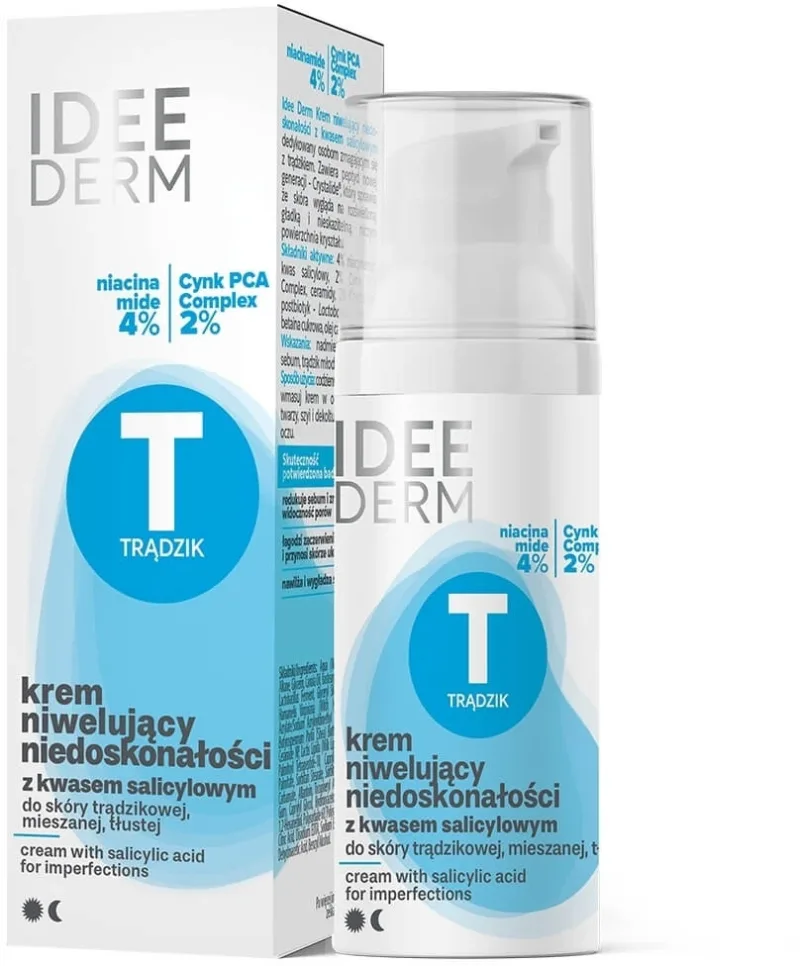 Idee Derm Crema nivelatoare de imperfecțiuni cu acid ... — preț și oferte