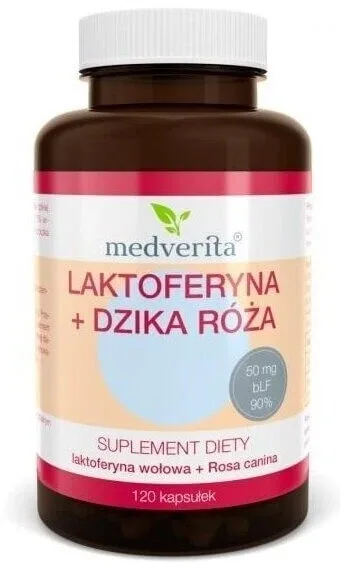 Medverita Lactoferrin + măceșe sălbatice 120 capsule — preț și oferte