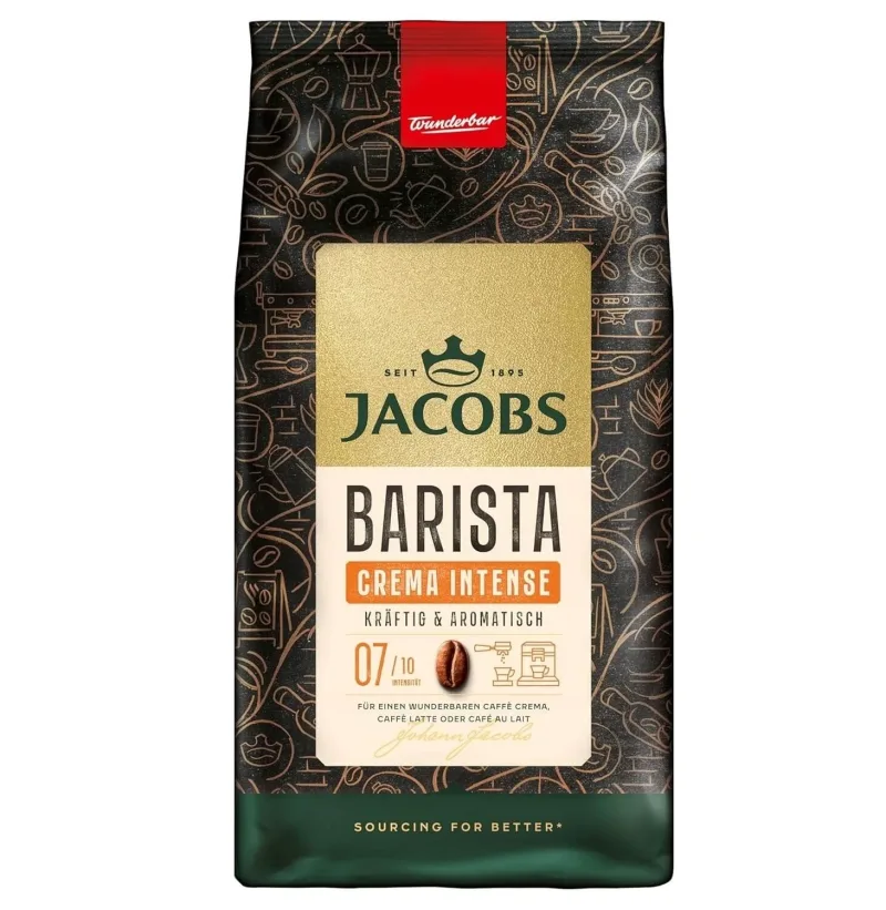 Jacobs Barista Crema Intense boabe de cafea 1 kg — preț și oferte