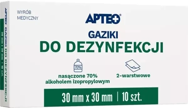 Apteo Tampoane dezinfectante 30 x 30 mm 100 bucăți — preț și oferte