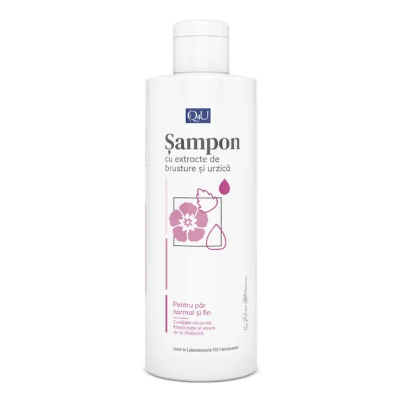 Sampon cu brusture si urzica Q4U, 250 ml, Tis Farmaceutic — preț și oferte