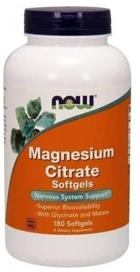 NOW FOODS Citrat de magneziu 180 capsule — preț și oferte