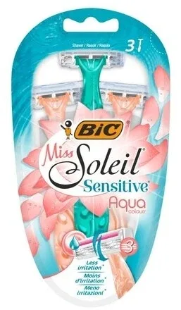 Aparat de ras Bic Miss Soleil Sensitive Aqua color 3 ... — preț și oferte