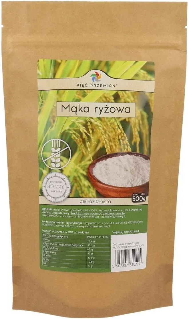 Five Transformations Făină de orez integrală fără gluten 500 g — preț și oferte