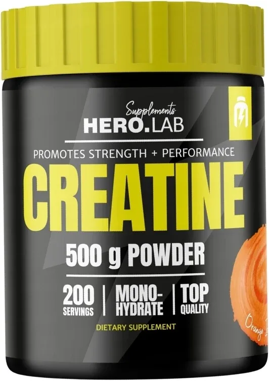 HIRO.LAB Creatină cu aromă de portocale 500 g — preț și oferte