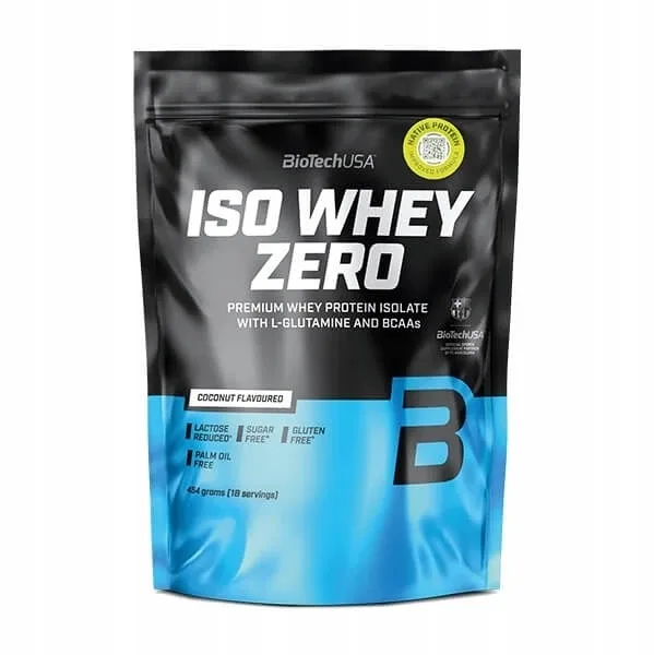 BioTech USA Iso Whey Zero proteine cu aromă de nucă de cocos 454 g — preț și oferte