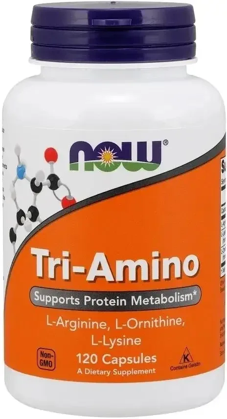 NOW Foods Tri-Amino - L-arginină, L-ornitină, L-lizină 120 ... — preț și oferte