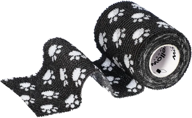 Bandaj adeziv YellowBand 7,5 cm x 4,5 m negru cu labe 1 ... — preț și oferte