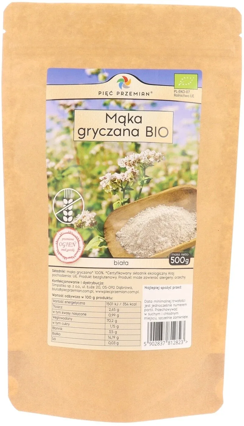 Five Methods făină albă de hrișcă fără gluten BIO 500 g — preț și oferte