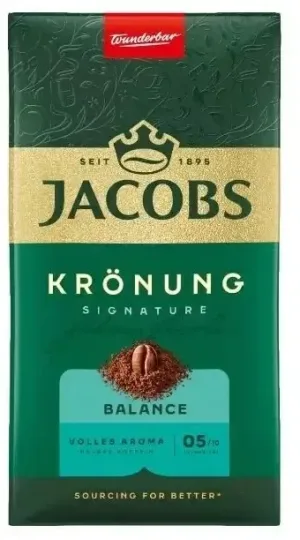 Jacobs Kronung Balance, cafea măcinată 500g