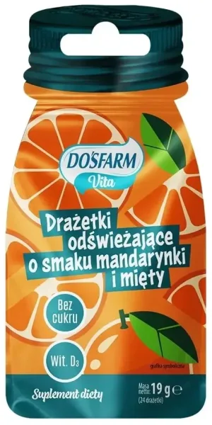 Dragele răcoritoare Dosfarm Vita cu aromă de mandarină și ...