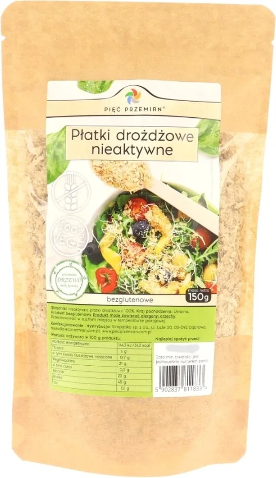 Five Transformations Fulgi de drojdie inactivă fără gluten 150 g — preț și oferte