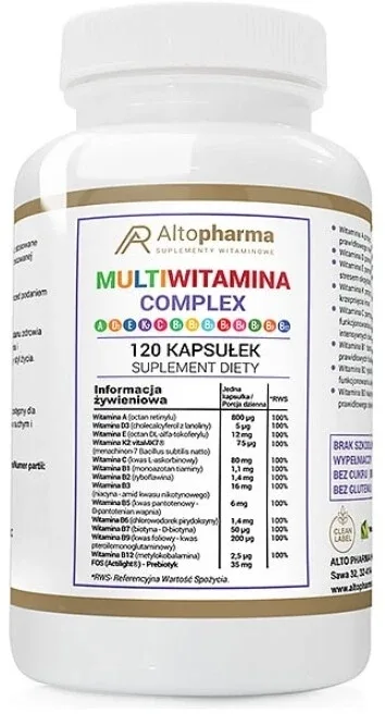 Altopharma Complex multivitaminic 120 capsule — preț și oferte