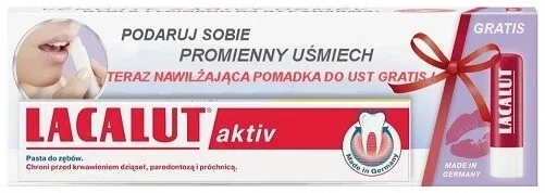 LACALUT AKTIV Set pastă de dinți 75 ml + ruj — preț și oferte