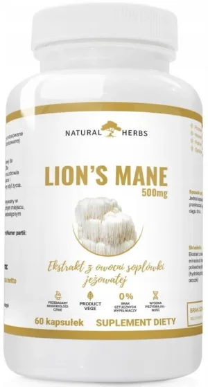 Altopharma Lion's Mane 500 mg Hedgehog Soplum 60 capsule