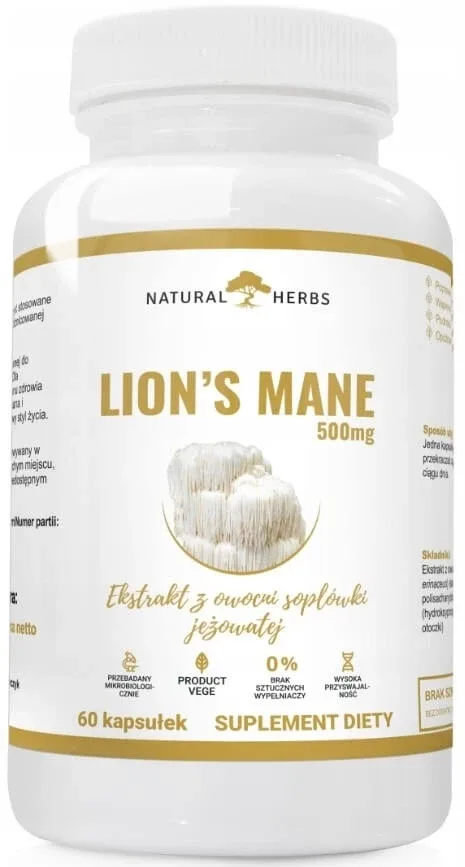 Altopharma Lion's Mane 500 mg Hedgehog Soplum 60 capsule — preț și oferte