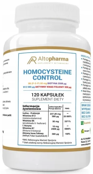 Altopharma Controlul homocisteinei 120 capsule