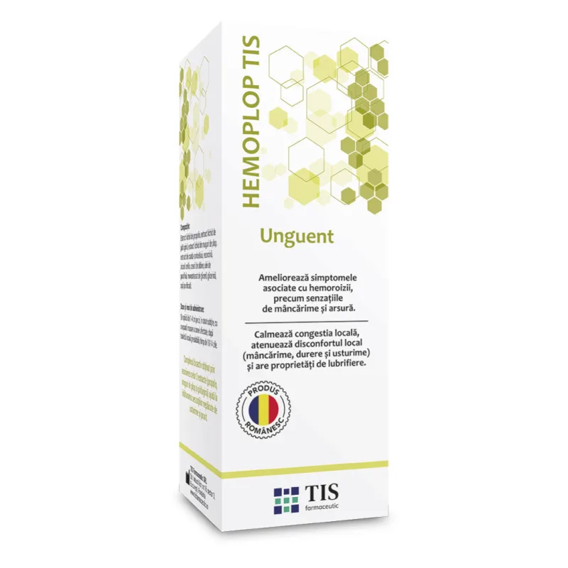 Unguent antihemoroidal Hemoplop, 50 ml, Tis Farmaceutic — preț și oferte