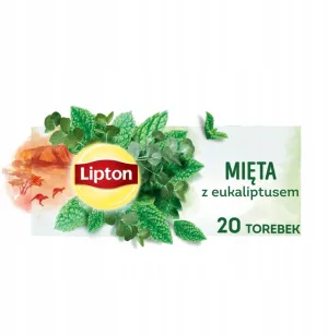 Lipton Eucalipt Mentă ceai de plante 20 pliculețe