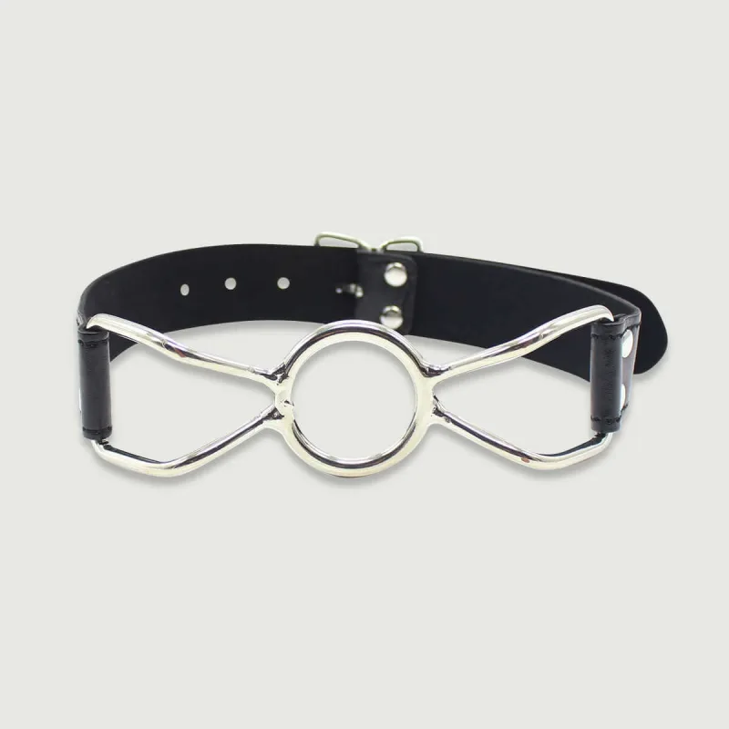 Căluș de păianjen din metal cu curea din piele - argintiu/negru — preț și oferte