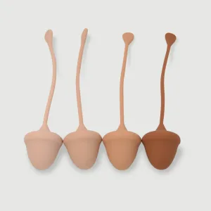 Sexopolis Wellness Kegel Exerciser Cherry Premium Silicone Kegel Balls Set - Brown