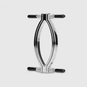Clemă metalică ajustabilă pentru păsărică - argintiu