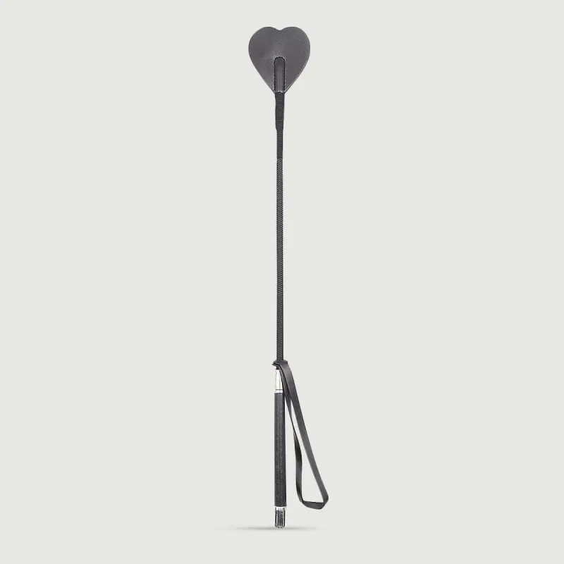 Curea de călărie cu mâner din piele artificială 53,5 cm- negru — preț și oferte
