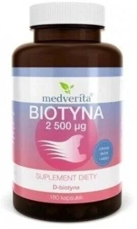 Medverita Biotin 2500 mcg 180 capsule — preț și oferte